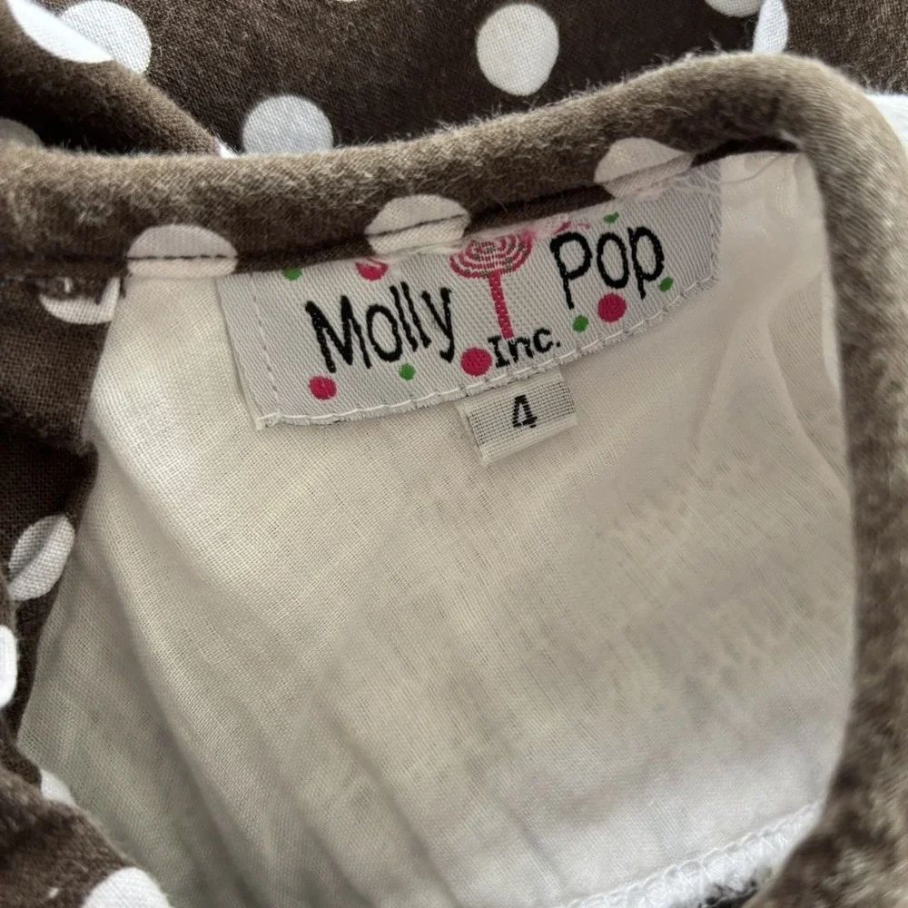 Molly Pop Little Girl's Smocked Embroidered Autumn‎ Theme A Line Dress Size 4